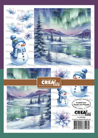 Crealies Cutting Sheet Winter H (8pcs) (CLSVP008)
