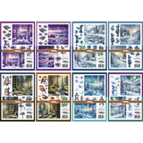 Crealies Cutting Sheets Papier Bundel Knipvellen Winter A-H (8pcs) (CLSVP901)