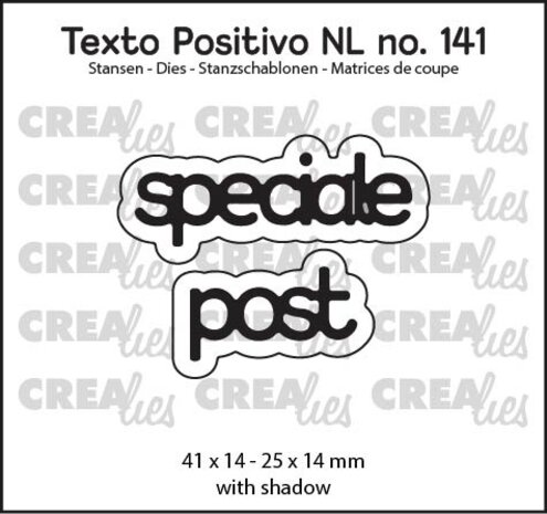 Crealies Texto Positivo Stansen Dutch Speciale Post (POSNL141)