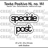 Crealies Texto Positivo Stansen Dutch Speciale Post (POSNL141)