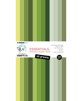 Creative Craftlab All Greens Essentials Unicolor Paper Pad (CCL-ES-UPP406)