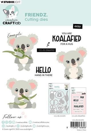 Creative Craftlab Friendz Cutting Die Ozzy (CCL-FR-CD1070) Creative Craftlab Friendz Cutting Die Ozzy (CCL-FR-CD1070)