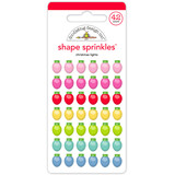 Doodlebug Design Oh What Fun Christmas Lights Shape Sprinkles (8952)