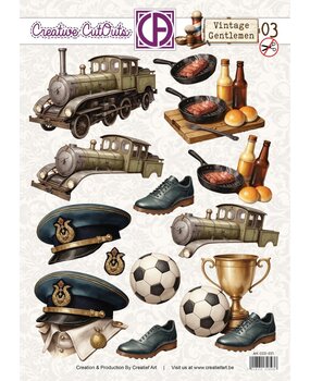 Creatief Art Vintage Gentlemen 03 Creative CutOuts (CCO-031) Creatief Art Vintage Gentlemen 03 Creative CutOuts (CCO-031)