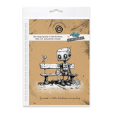 Katy Sue Designs Andy Skinner Pre Cut Rubber Stamp Set Bot-ology Spread A Little Kindness (07-0065-AS)