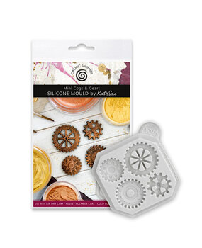 Katy Sue Designs Cosmic Shimmer Silicone Mould Mini Cogs & Gears (CE0152-CS)