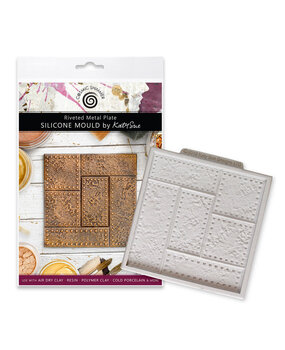 Katy Sue Designs Cosmic Shimmer Silicone Mould Riveted Metal Plate (DM0053-CS)
