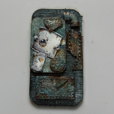 Katy Sue Designs Cosmic Shimmer Silicone Mould Riveted Metal Plate (DM0053-CS)