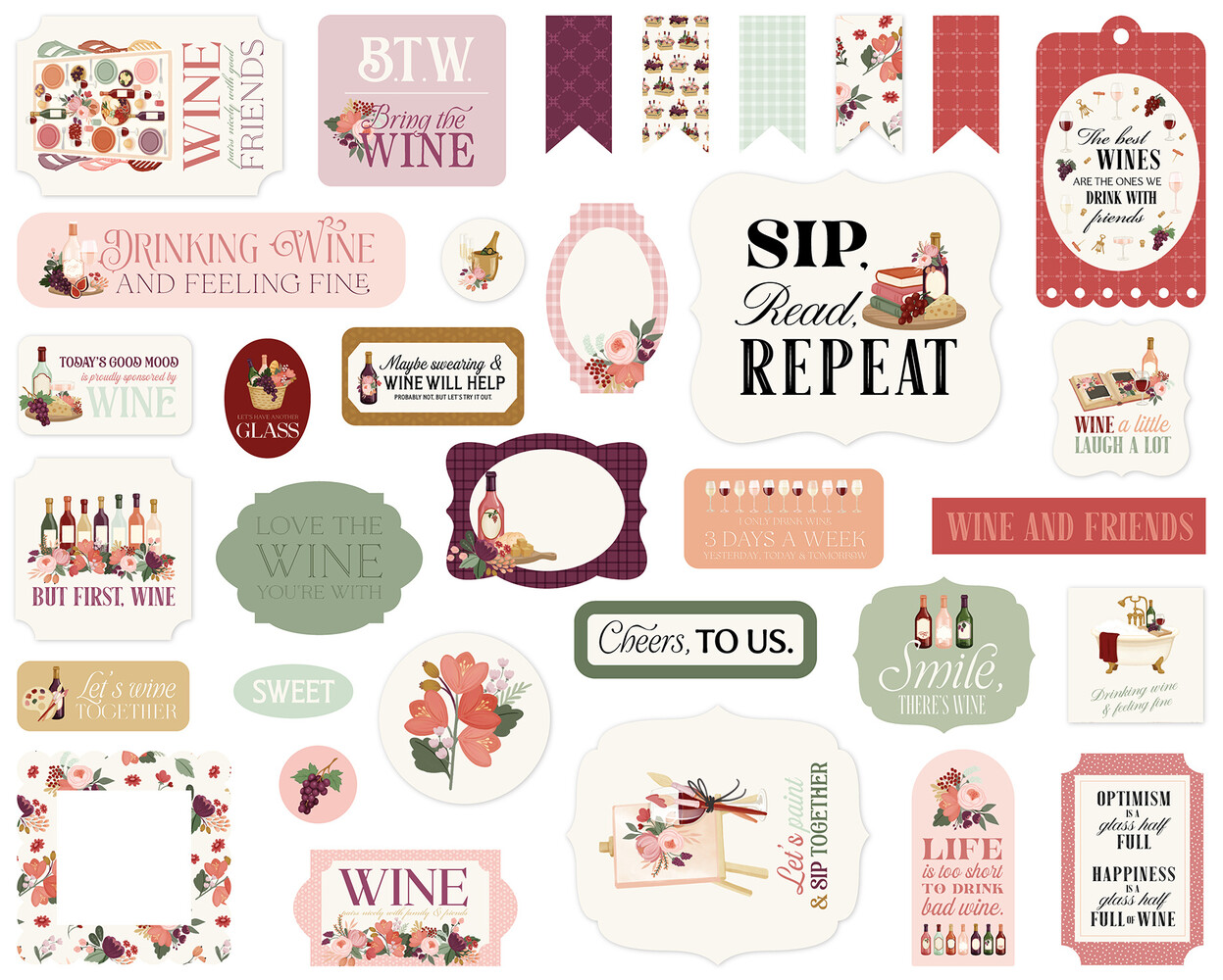 Carta Bella Wine Ephemera (CBW479024) Carta Bella Wine Ephemera (CBW479024)