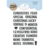 Elizabeth Craft Designs Winter Wanderlust Stamps Words (CS438)