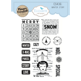 Elizabeth Craft Designs Winter Wanderlust Stamps Winter Story (CS436)
