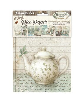 Stamperia Herbarium Silvae A6 Mini Rice Paper (8pcs) (DFSA6X02) Stamperia Herbarium Silvae A6 Mini Rice Paper (8pcs) (DFSA6X02)