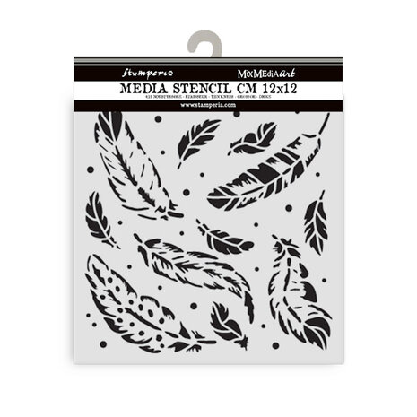Stamperia Herbarium Silvae Thick Stencil 12x12cm Feather Pattern (KSTDS67) Stamperia Herbarium Silvae Thick Stencil 12x12cm Feather Pattern (KSTDS67)