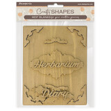 Stamperia Herbarium Silvae MDF Crafty Shapes Blanks Diary Cover (KLSM75)