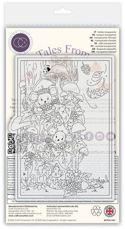 Craft Consortium Tales from Oak Wood A6 Photopolymer Stamp Set Mice Tree (CCLSTMP001)
