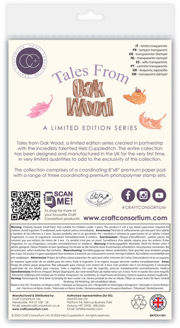 Craft Consortium Tales from Oak Wood A6 Photopolymer Stamp Set Mice Tree (CCLSTMP001)