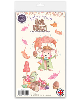 Craft Consortium Tales from Oak Wood A6 Photopolymer Stamp Set Falling Leaves (CCLSTMP002)