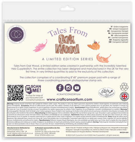 Craft Consortium Tales from Oak Wood A6 Photopolymer Stamp Set Home Sweet Home (CCLSTMP003)