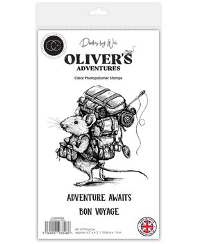 Craft Consortium Oliver's Adventures A6 Photopolymer Stamp Set Adventure Awaits (CCDWSTMP002)