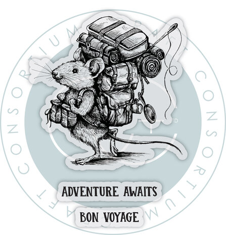 Craft Consortium Oliver's Adventures A6 Photopolymer Stamp Set Adventure Awaits (CCDWSTMP002)