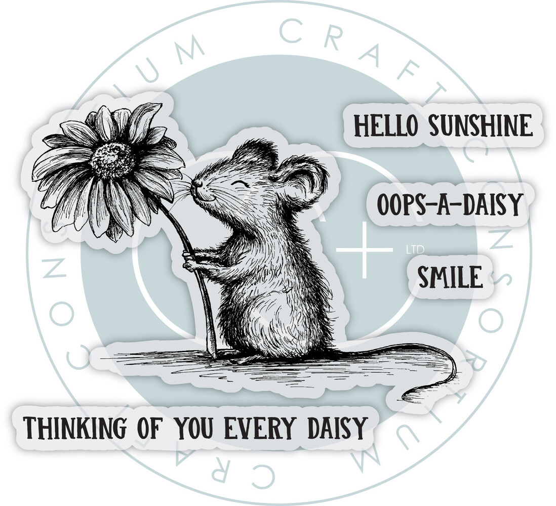 Craft Consortium Oliver's Adventures A6 Photopolymer Stamp Set Daisy (CCDWSTMP004)