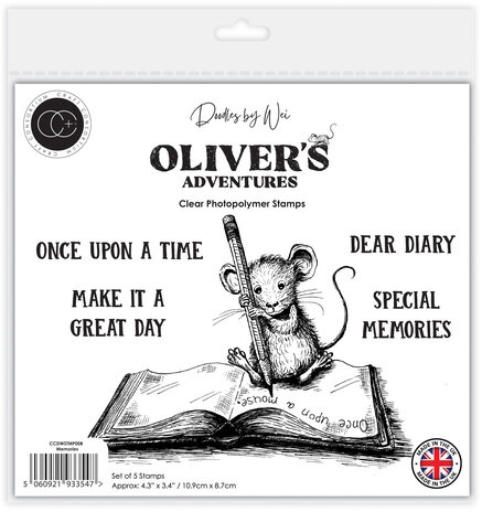 Craft Consortium Oliver's Adventures A6 Photopolymer Stamp Set Memories (CCDWSTMP008)