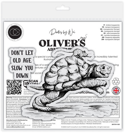Craft Consortium Oliver's Adventures A6 Photopolymer Stamp Set Old Age (CCDWSTMP009)