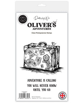Craft Consortium Oliver's Adventures A6 Photopolymer Stamp Set Travel (CCDWSTMP010)