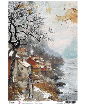 Ciao Bella An Artist Journey A4 Rice Paper Artful Shores (5pcs) (CBRP578)