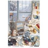 Ciao Bella An Artist Journey A4 Rice Paper The Artistry Room (5pcs) (CBRP579)