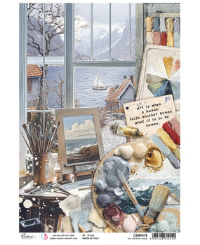 Ciao Bella An Artist Journey A4 Rice Paper The Artistry Room (5pcs) (CBRP579) Ciao Bella An Artist Journey A4 Rice Paper The Artistry Room (5pcs) (CBRP579)