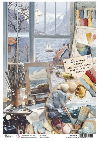 Ciao Bella An Artist Journey A4 Rice Paper The Artistry Room (5pcs) (CBRP579) Ciao Bella An Artist Journey A4 Rice Paper The Artistry Room (5pcs) (CBRP579)