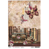 Ciao Bella Book Lovers A4 Rice Paper Inked Memories (5pcs) (CBRP575)
