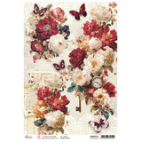 Ciao Bella Book Lovers A4 Rice Paper Rose Reverie (5pcs) (CBRP574)