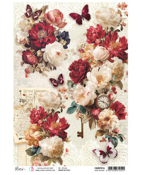 Ciao Bella Book Lovers A4 Rice Paper Rose Reverie (5pcs) (CBRP574) Ciao Bella Book Lovers A4 Rice Paper Rose Reverie (5pcs) (CBRP574)