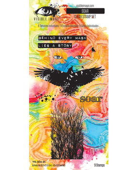 Visible Image Time To Fly 4x8 Inch Stamp Set Soar (VIS-SOA-01) Visible Image Time To Fly 4x8 Inch Stamp Set Soar (VIS-SOA-01)