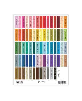 Ranger Tim Holtz Distress Ink Pad Label Sheet Black (TDA90359) Ranger Tim Holtz Distress Ink Pad Label Sheet Black (TDA90359)