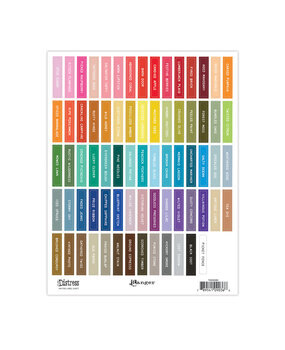 Ranger Tim Holtz Distress Ink Pad Label Sheet White (TDA90366)