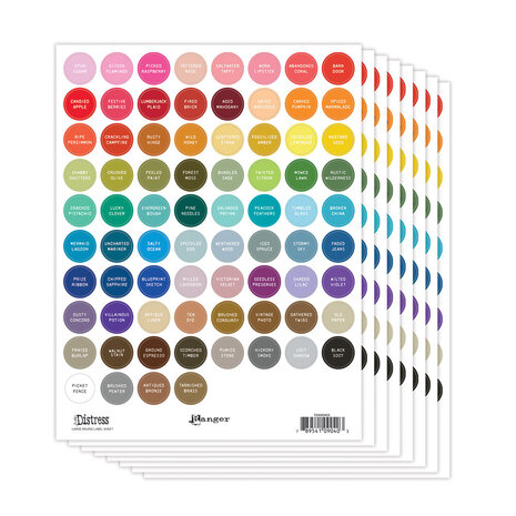 Ranger Tim Holtz Distress Large Round Label Sheet White (TDA90403) Ranger Tim Holtz Distress Large Round Label Sheet White (TDA90403)