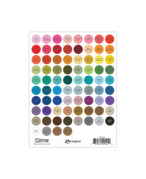 Ranger Tim Holtz Distress Small Round Label Sheet Black (TDA90410) Ranger Tim Holtz Distress Small Round Label Sheet Black (TDA90410)