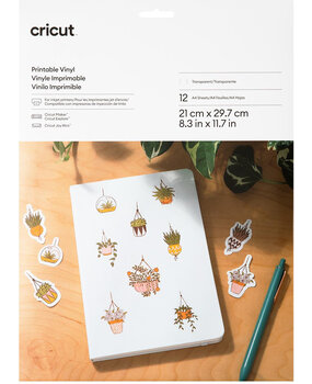 Cricut Printable Vinyl A4 Transparent (12pcs) (2011884) Cricut Printable Vinyl A4 Transparent (12pcs) (2011884)