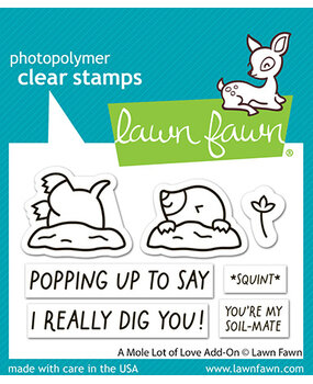 Lawn Fawn A Mole Lot Of Love Add-On Clear Stamps (LF3945) Lawn Fawn A Mole Lot Of Love Add-On Clear Stamps (LF3945)