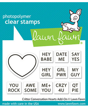 Lawn Fawn Critter Conversation Hearts Add-On Clear Stamps (LF3951) Lawn Fawn Critter Conversation Hearts Add-On Clear Stamps (LF3951)