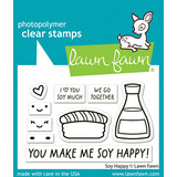 Lawn Fawn Soy Happy Clear Stamps (LF3954)
