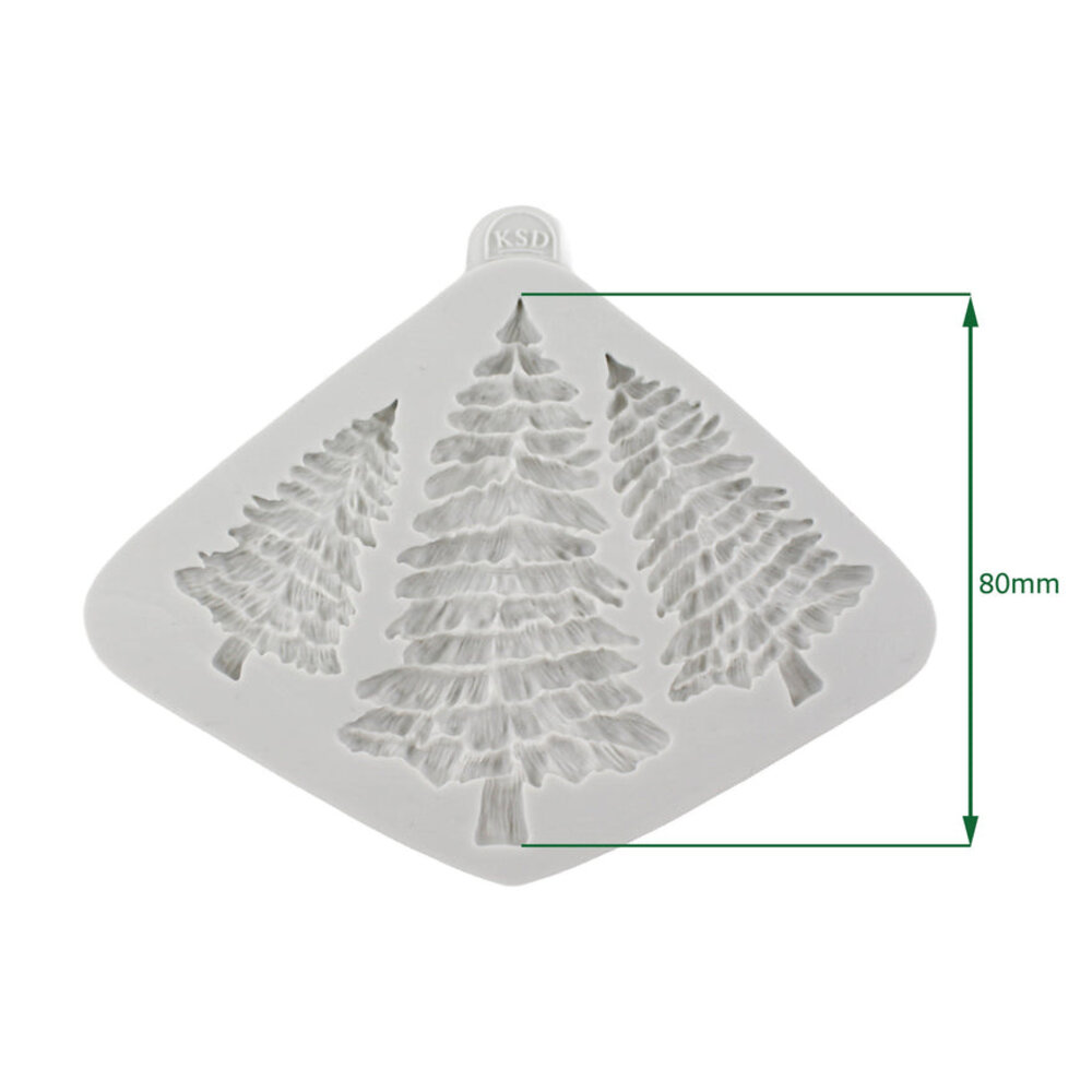 Katy Sue Designs Cosmic Shimmer Silicone Mould Fir Trees Silhouettes (CE0052-CS)