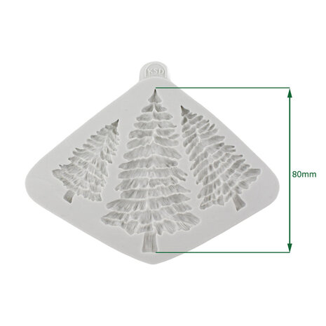 Katy Sue Designs Cosmic Shimmer Silicone Mould Fir Trees Silhouettes (CE0052-CS)