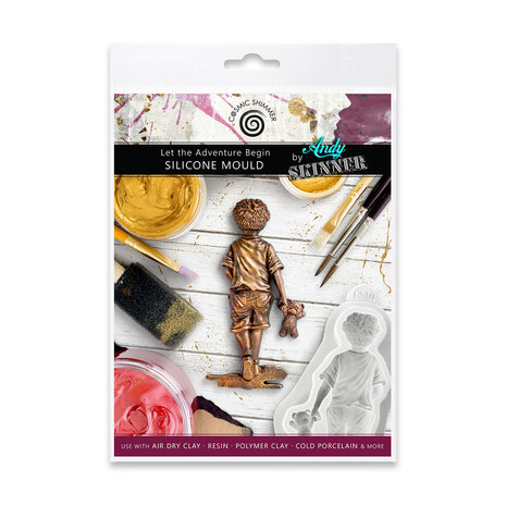 Katy Sue Designs Cosmic Shimmer Silicone Mould Let the Adventure Begin by Andy Skinner (CF0070-CS)
