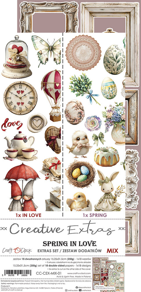Craft O'Clock Creative Extras Set Mix 01 Spring in Love (CC-CEX-MIX-01) Craft O'Clock Creative Extras Set Mix 01 Spring in Love (CC-CEX-MIX-01)