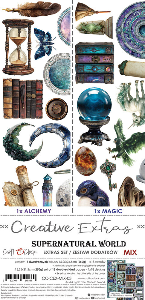 Craft O'Clock Creative Extras Set Mix 03 Supernatural World (CC-CEX-MIX-03) Craft O'Clock Creative Extras Set Mix 03 Supernatural World (CC-CEX-MIX-03)