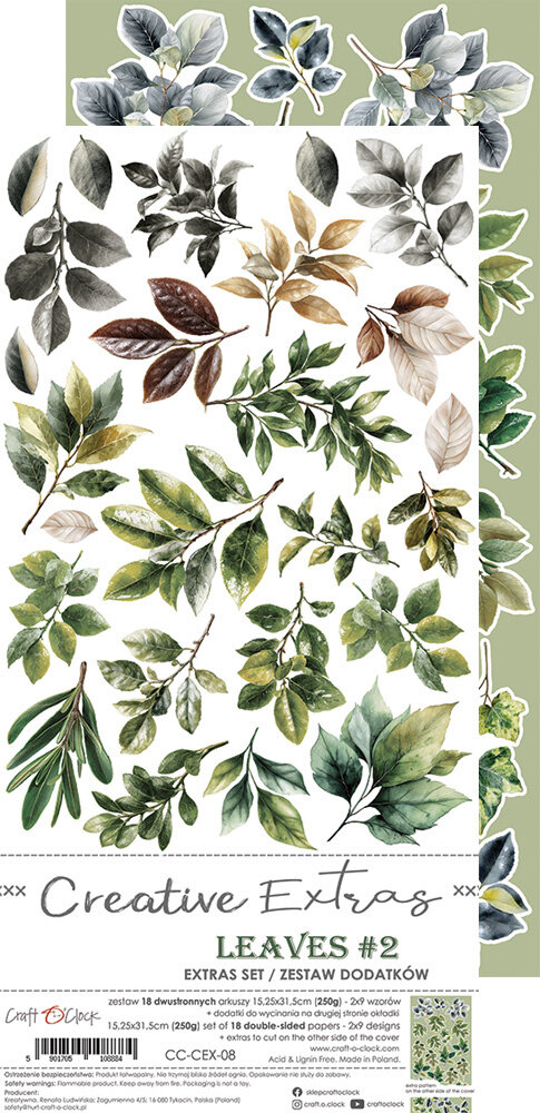 Craft O'Clock Creative Extras Set Mix 04 All Leaves (CC-CEX-MIX-04) Craft O'Clock Creative Extras Set Mix 04 All Leaves (CC-CEX-MIX-04)